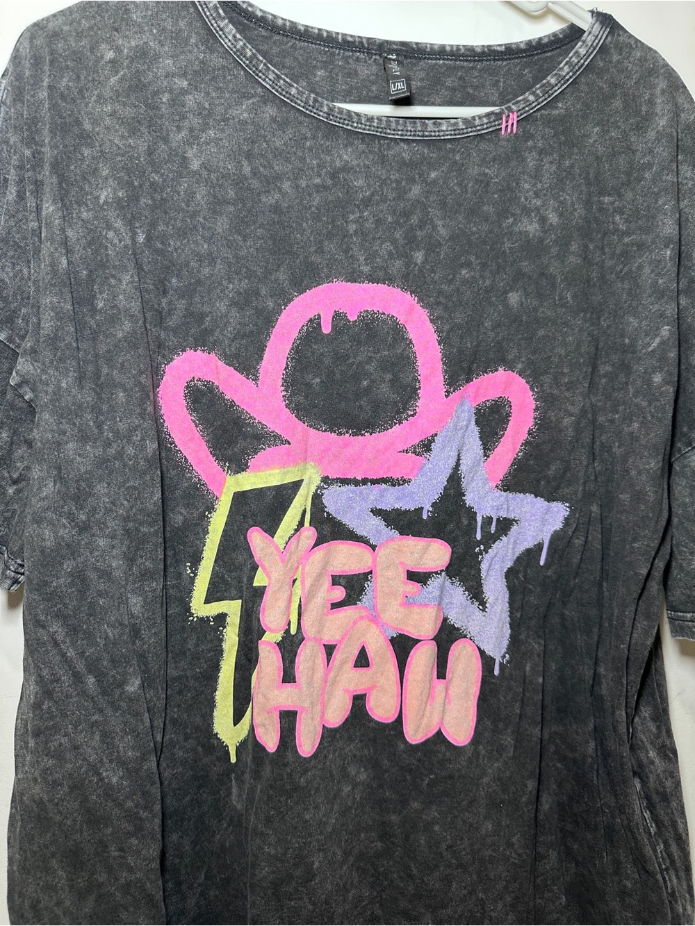 Acid Wash Oversized Tee - Picture 2 of 8